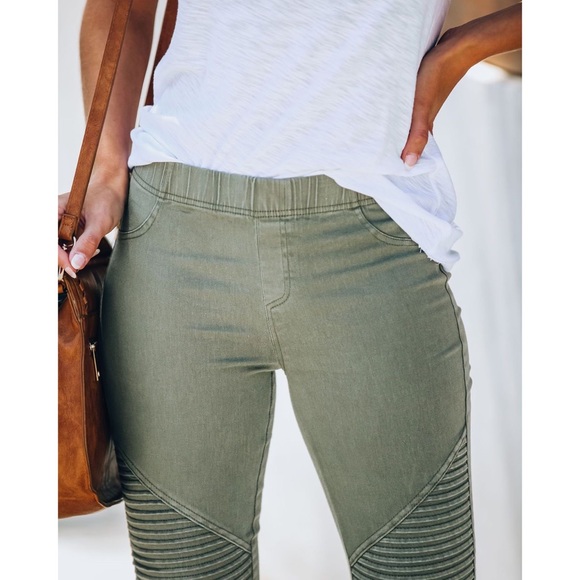 LAST ONE - PIPER JEGGING OLIVE - Picture 6 of 8